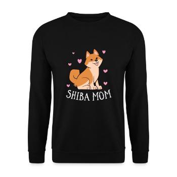 Shiba Inu Dog Gift Funny Shiba Inu Mom Dog Shiba - Unisex Sweatshirt - black - Front - Alina (178cm) & Michal (187cm)