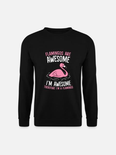 Ich bin ein Flamingo - Unisex Pullover - Schwarz