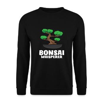 Chuchoteur de bonsaï - Sweat-shirt Unisexe - noir - Devant - Alina (178cm) & Michal (187cm)