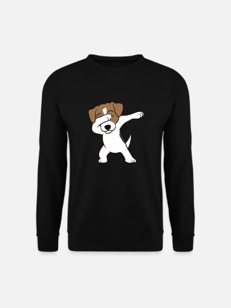 Cute Jack Russell Terrier Dog Dabbing Jack - Unisex Sweatshirt - black
