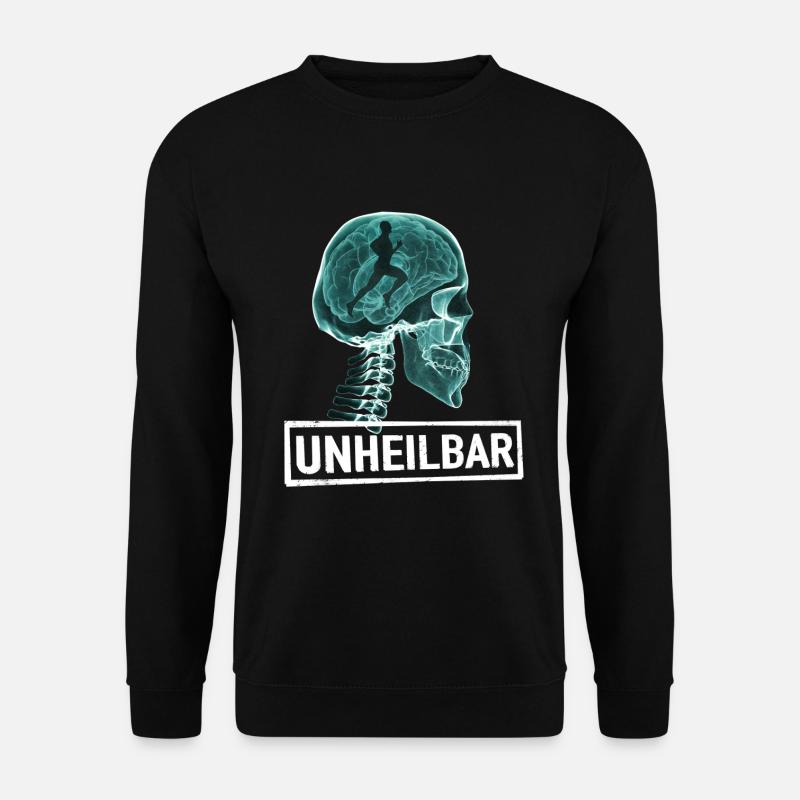 Unheilbar Läufer – Marathon- und Laufbegeisterte - Unisex Pullover - Schwarz