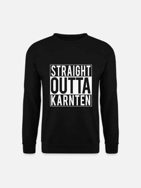 Straight Outta Kärnten – Heimat mit Stil - Unisex Pullover - Schwarz