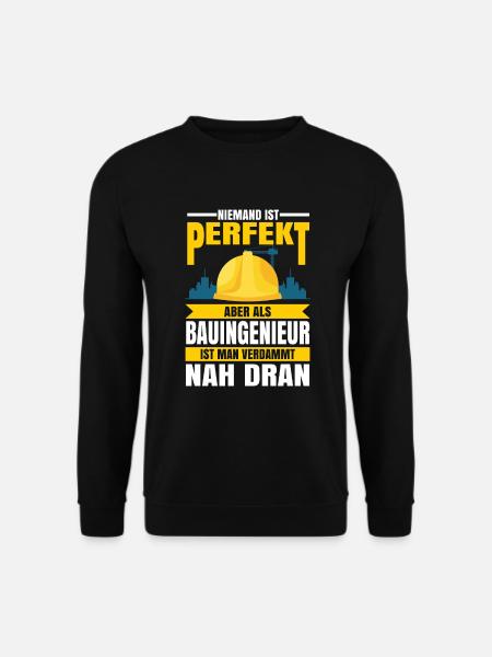 Bauingenieur Studium Abschluß - Unisex Pullover - Schwarz