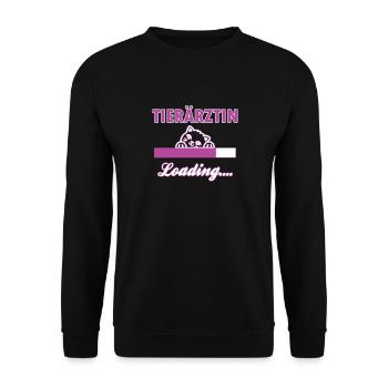 Tierarzt Tierarzthelferin Veterinär - Unisex Pullover - Schwarz - Vorne - Alina (178cm) & Michal (187cm)