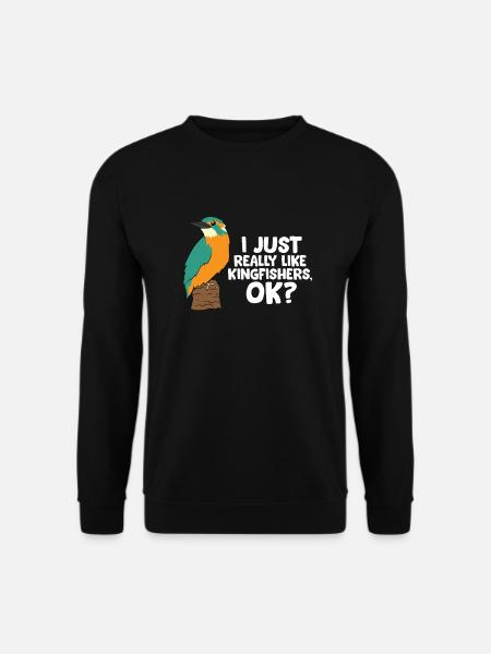 Ich Mag Nur Eisvögel Ok? Liebe Eisvögel - Unisex Pullover - Schwarz