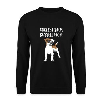 Coolest Jack Russel Mom - Unisex Sweatshirt - black - Front - Alina (178cm) & Michal (187cm)