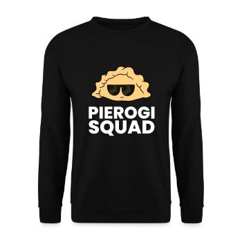 Pierogi Squad Poland Pierogi - Unisex Sweatshirt - black - Front - Alina (178cm) & Michal (187cm)