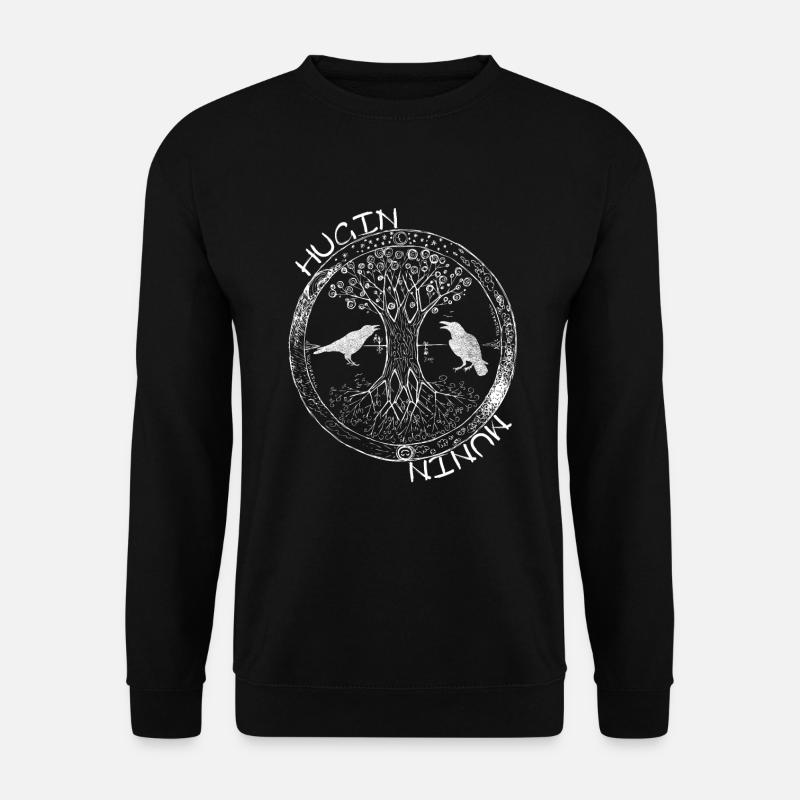 Hugin et Munin – Gardiens de la sagesse d’Odin - Sweat-shirt Unisexe - noir