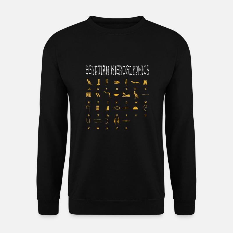 Ägyptische Hieroglyphen Ägypten Pyramide - Unisex Pullover - Schwarz
