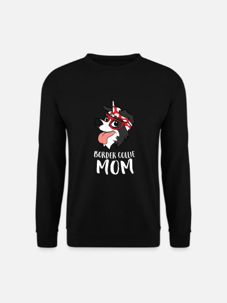 Border Collie Chien Mama Border Collie Mamma - Sweat-shirt Unisexe - noir