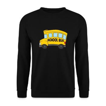 Enfants drôles Bus scolaire Cadeau pour le bus scolaire - Sweat-shirt Unisexe - noir - Devant - Alina (178cm) & Michal (187cm)