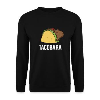 Capybara Gift Kids Tacobara Funny Capybara Tacos - Sweat-shirt Unisexe - noir - Devant - Alina (178cm) & Michal (187cm)