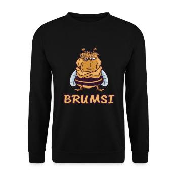 Brumsi Kinder Bienen Biene Imker Honig - Unisex Pullover - Schwarz - Vorne - Alina (178cm) & Michal (187cm)