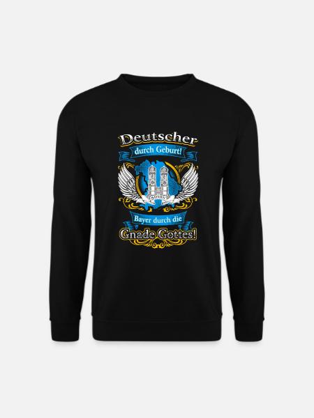 Bayer durch die Gnade Gottes – Stolz auf Tradition - Unisex Pullover - Schwarz