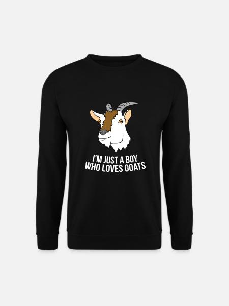Un seul garçon de chèvres Aime - Sweat-shirt Unisexe - noir