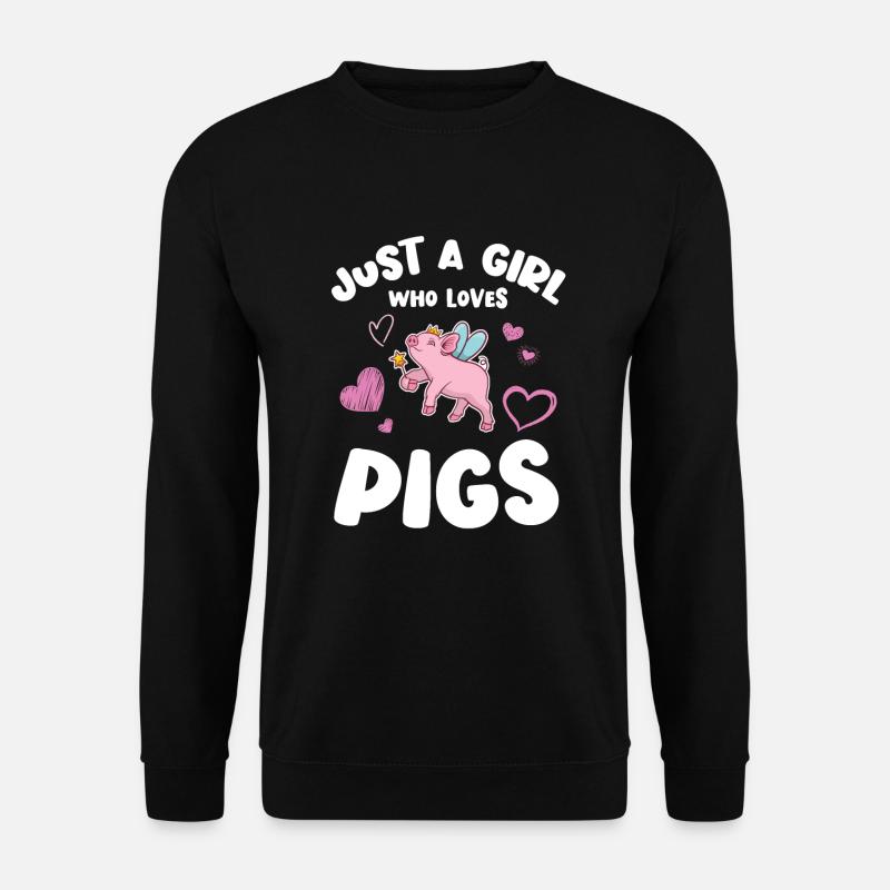 Pig pig piggy pigs - Unisex Sweatshirt - black