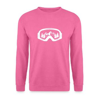 Snowboard Skibrille Schnee Wintersport Skifahren - Unisex Pullover - Pink - Vorne
