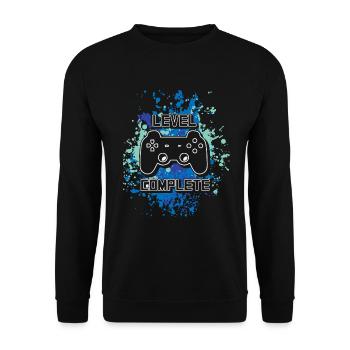 Jeu de niveau complet pour joueurs - Sweat-shirt Unisexe - noir - Devant - Alina (178cm) & Michal (187cm)