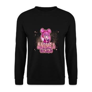 Anime et jeux - Sweat-shirt Unisexe - noir - Devant - Alina (178cm) & Michal (187cm)