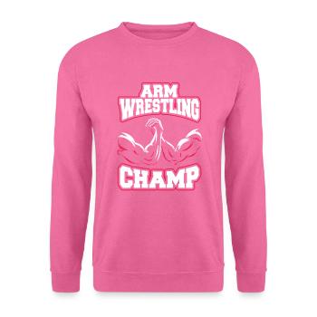 ARM WRESTLING CHAMP - Unisex Sweatshirt - pink - Front