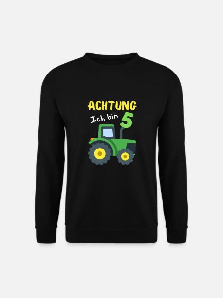 Traktor Abenteuer Zum 5. Geburtstag Für Kleine Fan - Unisex Pullover - Schwarz