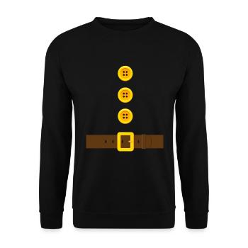 Zwergen Kostüm Zwerge Fantasy Fun - Unisex Pullover - Schwarz - Vorne - Alina (178cm) & Michal (187cm)