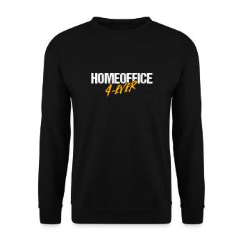 Bureau à domicile pour toujours drôle cadeau collègues - Sweat-shirt Unisexe - noir - Devant - Alina (178cm) & Michal (187cm)