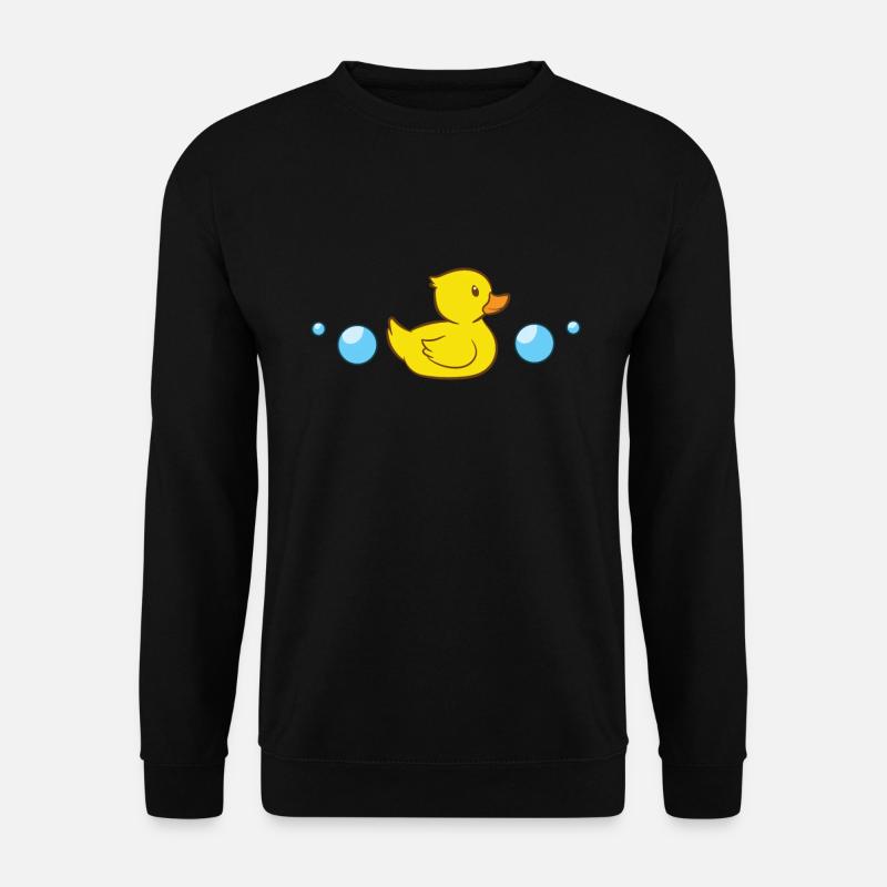 Gummiente im Wasser Badeente Gummienten - Unisex Pullover - Schwarz