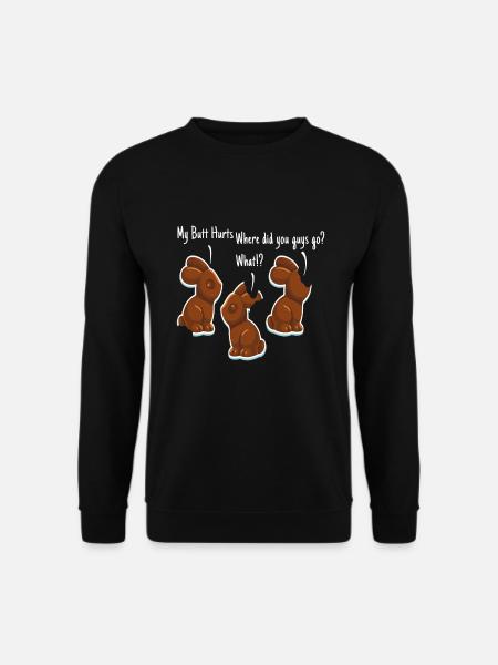 Chocolate Easter Easter Rabbit - Unisex Sweatshirt - black