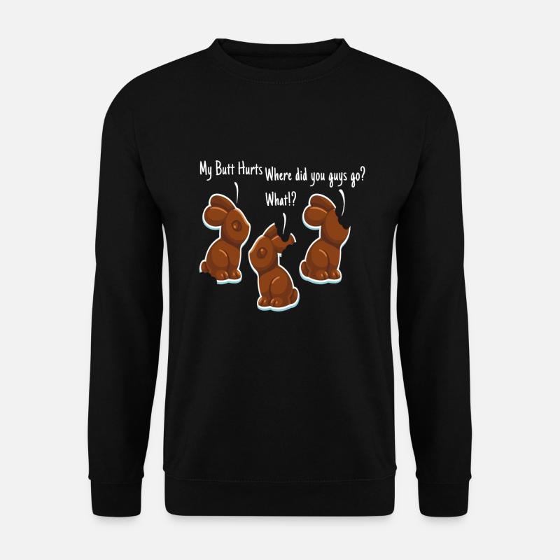 Chocolate Easter Easter Rabbit - Unisex Sweatshirt - black