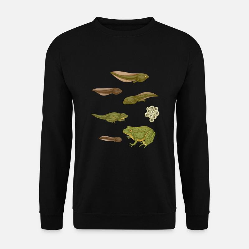 Frosch Tier Laubfrosch Amphibie Quak - Unisex Pullover - Schwarz