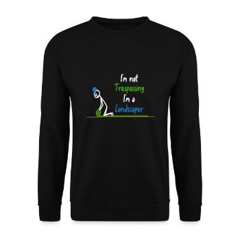 In the landscaper garden gardener - Unisex Sweatshirt - black - Front - Alina (178cm) & Michal (187cm)