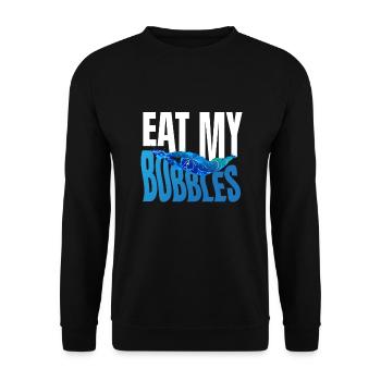 Eat My Bubbles Natation Natation - Sweat-shirt Unisexe - noir - Devant - Alina (178cm) & Michal (187cm)