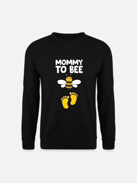 Lustige Biene Liebhaber Mama zu Biene - Unisex Pullover - Schwarz
