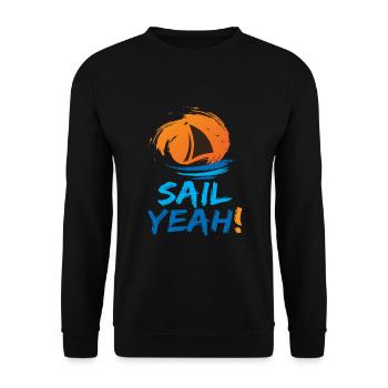 Sail Ouais bateau bateau voile - Sweat-shirt Unisexe - noir - Devant - Alina (178cm) & Michal (187cm)