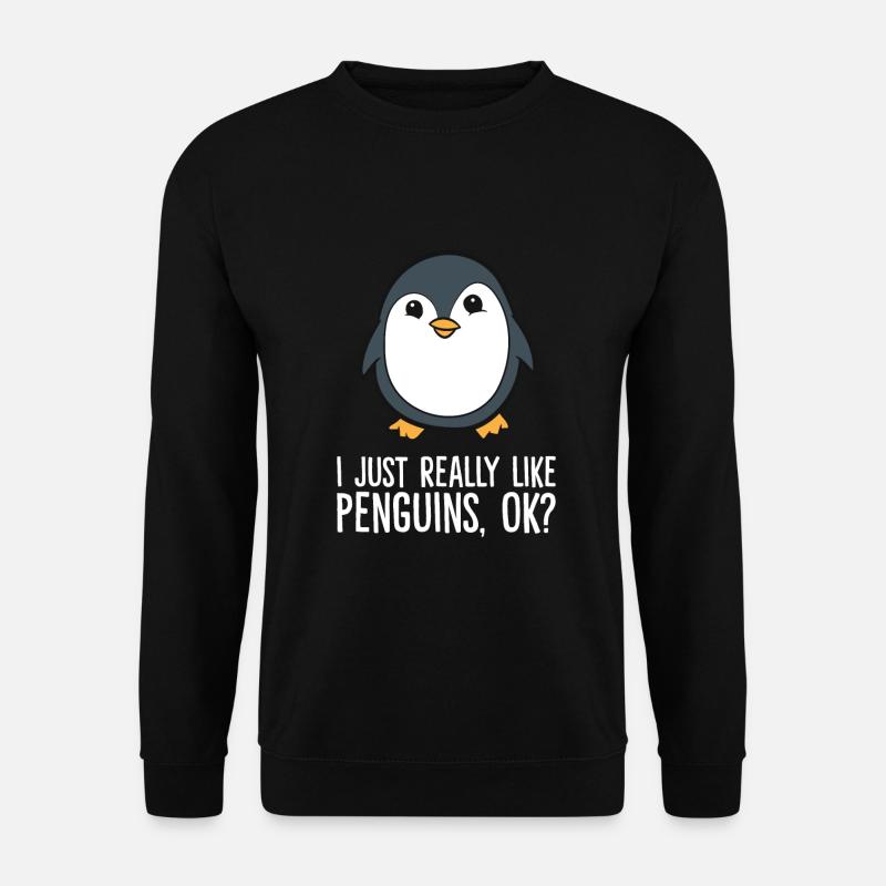 J’aime vraiment les pingouins - Sweat-shirt Unisexe - noir
