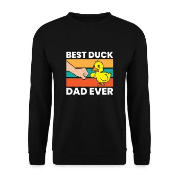 Meilleur père de canard de tous les temps - Sweat-shirt Unisexe - noir - Devant - Alina (178cm) & Michal (187cm)
