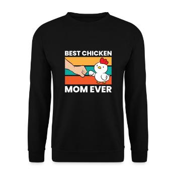 Meilleur poulet maman jamais drôle poulet - Sweat-shirt Unisexe - noir - Devant - Alina (178cm) & Michal (187cm)