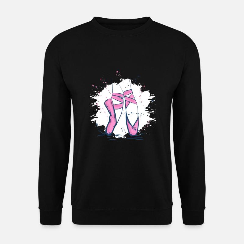 Balettschuhe Ballett Tanz Tänzer - Unisex Pullover - Schwarz