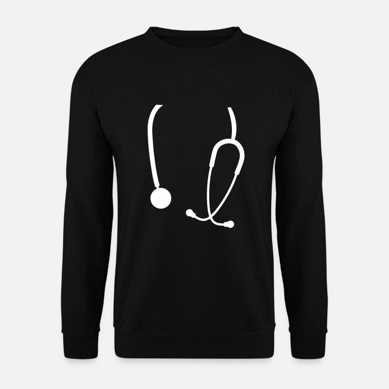 Stéthoscope Infirmière Docteur Drôle - Sweat-shirt Unisexe - noir
