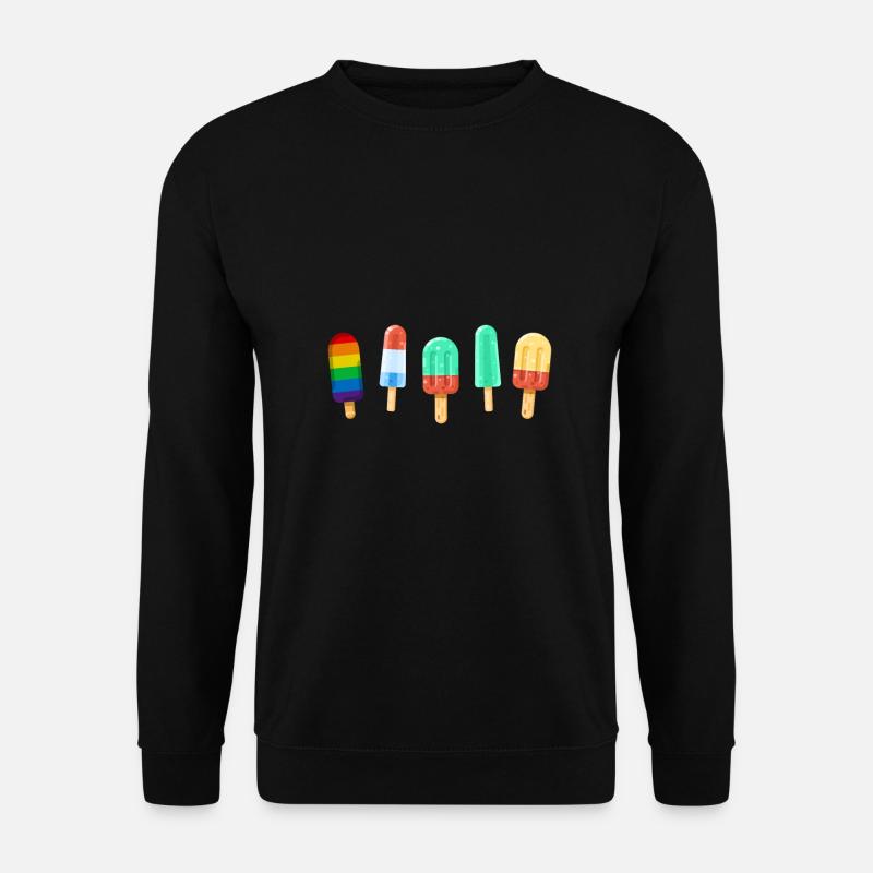 Gay Regenbogen Eis Gay Pride Homosexuel - Unisex Pullover - Schwarz