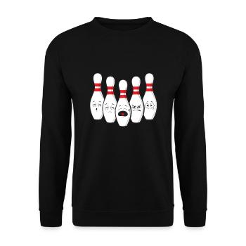 Bowling Pins Bowlen Kegeln Sport - Sweat-shirt Unisexe - noir - Devant - Alina (178cm) & Michal (187cm)