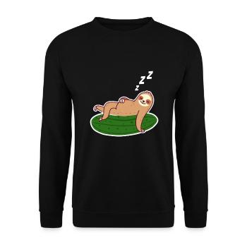 Pickles Faultier Gurken Gewürzgurke - Unisex Pullover - Schwarz - Vorne - Alina (178cm) & Michal (187cm)