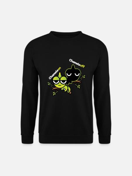 Chameleon Chameleoff Reptile Lizard - Unisex Sweatshirt - black