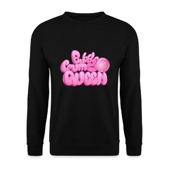 Bubblegum Queen Chewing Gum Candy - Unisex Sweatshirt - black - Front - Alina (178cm) & Michal (187cm)
