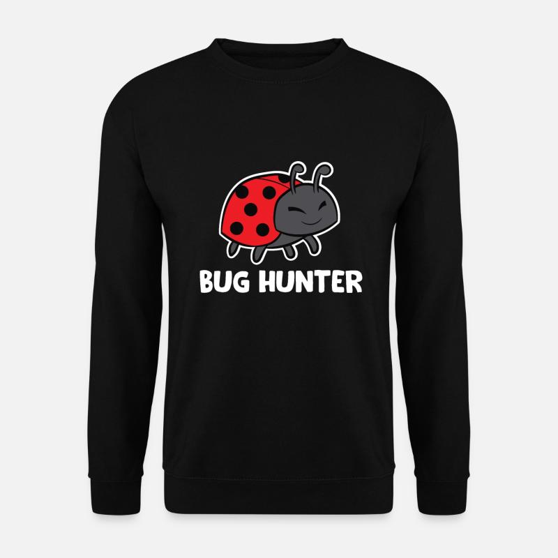 Bug Hunter Funny Ladybug - Unisex Sweatshirt - black