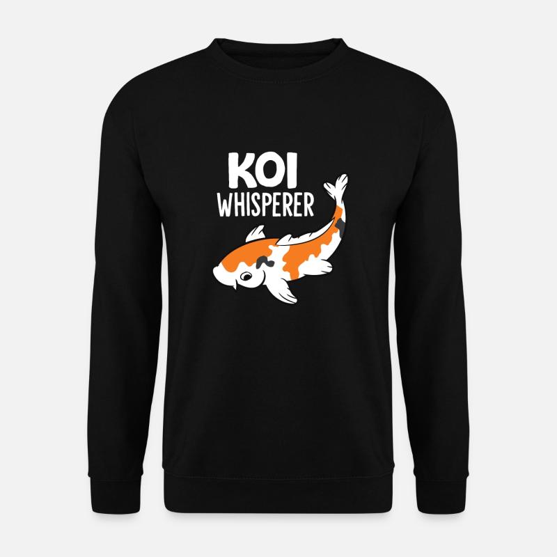Koi-Flüsterer Aquarium Japanische Koi - Unisex Pullover - Schwarz