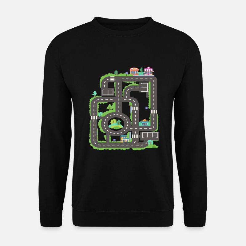 Spielteppich Spielmatte Massage - Unisex Pullover - Schwarz