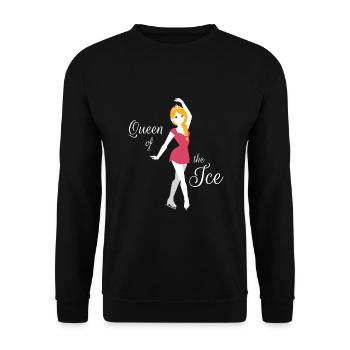 Patinage artistique Reine du patinage sur glace - Sweat-shirt Unisexe - noir - Devant - Alina (178cm) & Michal (187cm)