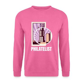 Philatelist Stamp Collection - Unisex Sweatshirt - pink - Front